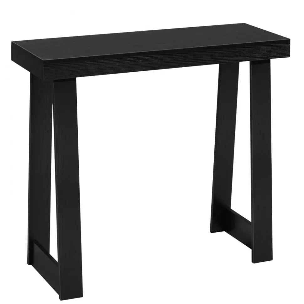 VEVOR 36 in Console Table, Modern Desk Behind the Couch, Wooden Rectangle Entrance Desk, Narrow Long Sofa Table Accent Stand, Ideal for Hallway, Bedroom, Living Room, Foyer, Easy Assembly, Black