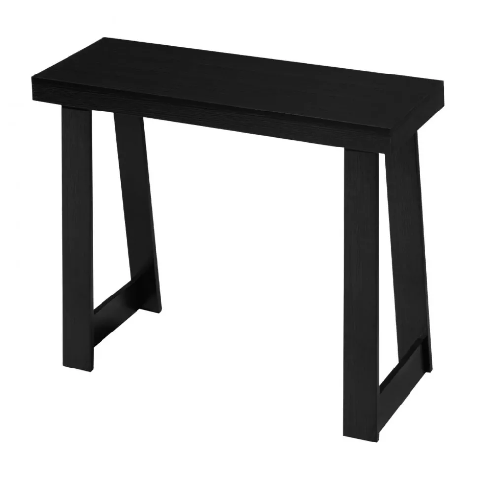 VEVOR 36 in Console Table, Modern Desk Behind the Couch, Wooden Rectangle Entrance Desk, Narrow Long Sofa Table Accent Stand, Ideal for Hallway, Bedroom, Living Room, Foyer, Easy Assembly, Black