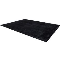 VEVOR Indoor Plush Area Rugs, 8 x 10 ft Soft Plush Carpet, Furry Shag Area Rugs for Living Room, Bedroom, Sunroom, Modern Home Decor Aesthetic, Non-Shedding, Non-Woven, Slip-Resistant, Black