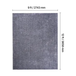 VEVOR Indoor Plush Area Rugs, 5 x 8 ft Soft Plush Carpet, Furry Shag Area Rugs for Living Room, Bedroom, Sunroom, Modern Home Decor Aesthetic, Non-Shedding, Non-Woven, Slip-Resistant, Dark Gray