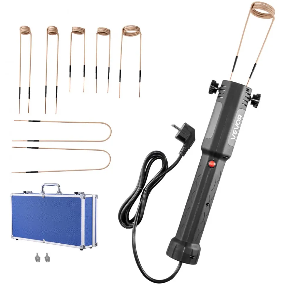 VEVOR Induction Heater Bolt Removal, 1100W 110V Magnetic Induction Heater Kit, Handheld Nut Buster Tool for Rusty Screw Removing, Car Garage Repairing Tools with 8 Coil and Box
