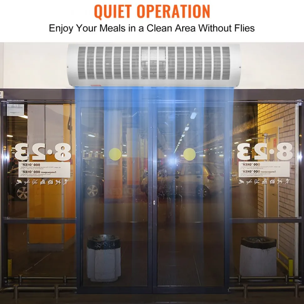 VEVOR 36" Industrial Air Door Blower, Dual-Speed 1200CFM, for Indoor Entryways, Includes Robust Limit Switch, Wall Mount Design, 110V Non-Heated, Simplified Installation