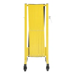 VEVOR Industrial Expandable Barricade, 13FT Expandable Safety Barrier, Flaxible Mobile Barricade with Locking Casters, Portable Folding Security Gate Traffic Fence for Driveway Warehouse Elevator