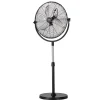 VEVOR Industrial Pedestal Fan, 20 Inch Standing Fan with 46.9 to 59.6 Inches Adjustable Height, Floor Fans with 3 Adjustable Speeds, High Power Fans for Warehouse,Garage,Commercial,Residential, Black