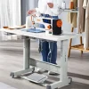 VEVOR Industrial Sewing Machine, 550W Servo Motor and Table Stand, 5000s.p.m Heavy-duty Lockstitch Sewing Machine, Clear Control Panel and Electro-mechanization Intelligent Start-stop for Easy Use