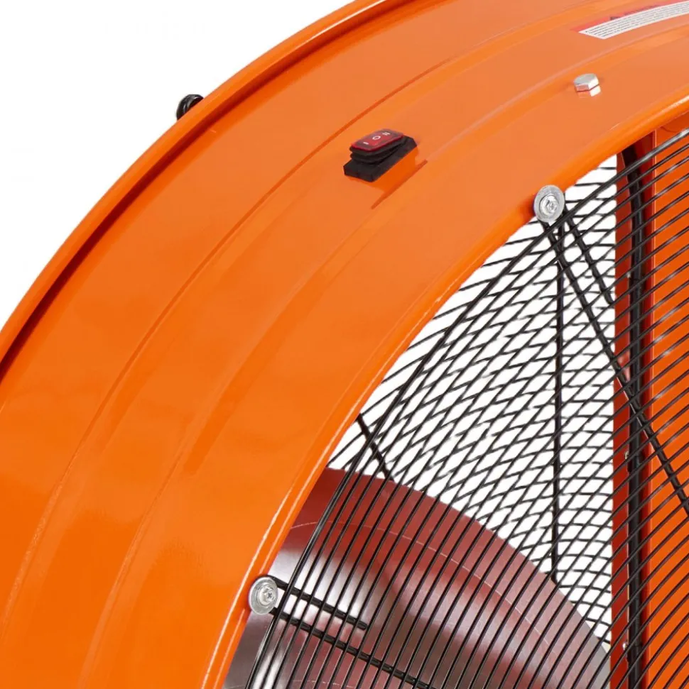 VEVOR Industrial Shop Fan, 42 Inch Floor Drum Fan, High Velocity 16100 CFM, Heavy Duty Aluminum Blades, 2 Speeds, with Handle, Ideal for Commercial, Garage, Warehouse, Basement, Workshop, Factory