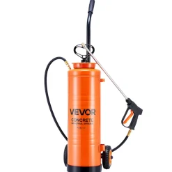VEVOR Industrial Sprayer, 4.5 Gallons Large Capacity, Stainless Steel Concrete Sprayer with Ergonomic Handle & Removable Cart, 48