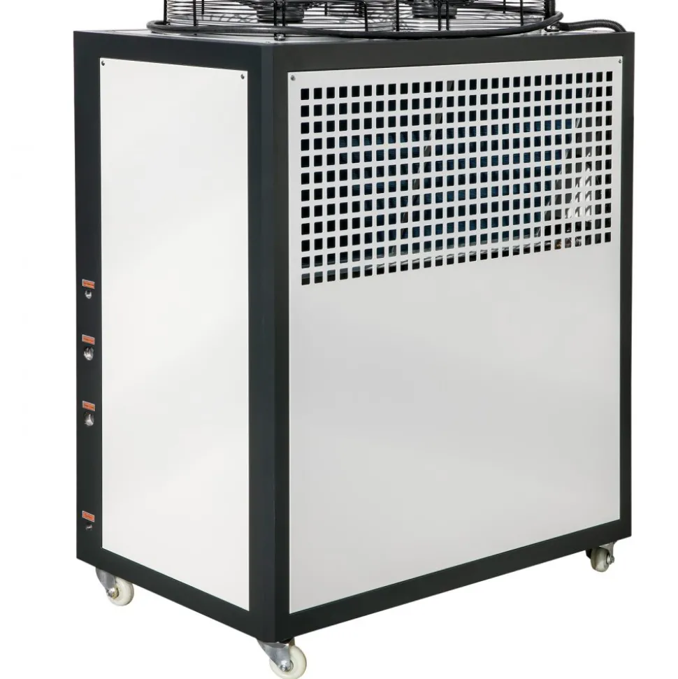 VEVOR Industrial Water Chiller, 6HP 16 Gal Air-Cooled Industrial Water Chiller, 15,100 Kcal/h Cooling Capacity with Finned Condenser Micro-Computer Control 60L Water Tank, for Cooling Water