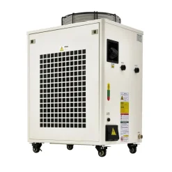 VEVOR Industrial Water Chiller, 17,060 BTU/h, Industrial Water Cooler Cooling System with Compressor, 3.96 Gal Tank Capacity, 18.5 GPM Max Flow Rate, for CO2 Laser Tube Engraving & Cutting Machine