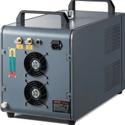 VEVOR Industrial Water Chiller, KH-6000, 200W Industrial Water Cooler Cooling System with Compressor 12 L Water Tank Capacity 7.8 L/min Max Flow Rate, for CO2 Laser Engraving Machine Cooling Machine