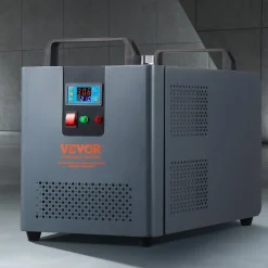 VEVOR Industrial Water Chiller, 5460 BTU/h, Industrial Water Cooler Cooling System with Compressor, 1.8 Gal Tank Capacity, 3.4 GPM Max Flow, Laser Chiller, for CO2 Laser Engraving & Cutting Machine