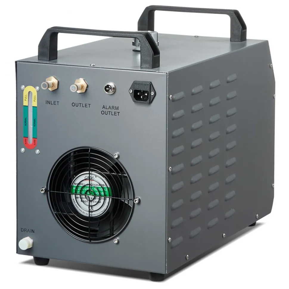 VEVOR Industrial Water Chiller, CW-3000, 80W Air-Cooled Industrial Water Cooler Cooling System with 12 L Water Tank Capacity 12 L/min Maximum Flow Rate, for Laser Engraving Machine Cooling Machine