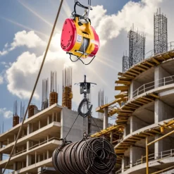 VEVOR 2-in-1 Electric Hoist Winch, 1100 lbs Capacity, 1800W Portable Power Winch, 98 ft Lifting Height, 36 ft/min with Wire and Wireless Remote Control, for Garage, Warehouse, Factory Lifting Towing