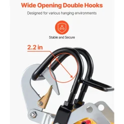 VEVOR 2-in-1 Electric Hoist Winch, 1100 lbs Capacity, 1800W Portable Power Winch, 98 ft Lifting Height, 36 ft/min with Wire and Wireless Remote Control, for Garage, Warehouse, Factory Lifting Towing