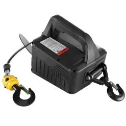 VEVOR 3-in-1 Electric Hoist Winch, 1100lbs 1500W Portable Power Winch Crane, 110V/120V 22.9 ft Lifting Height, 13 ft/min with Manual, Wired and Wireless Remote Control, Overload Protection