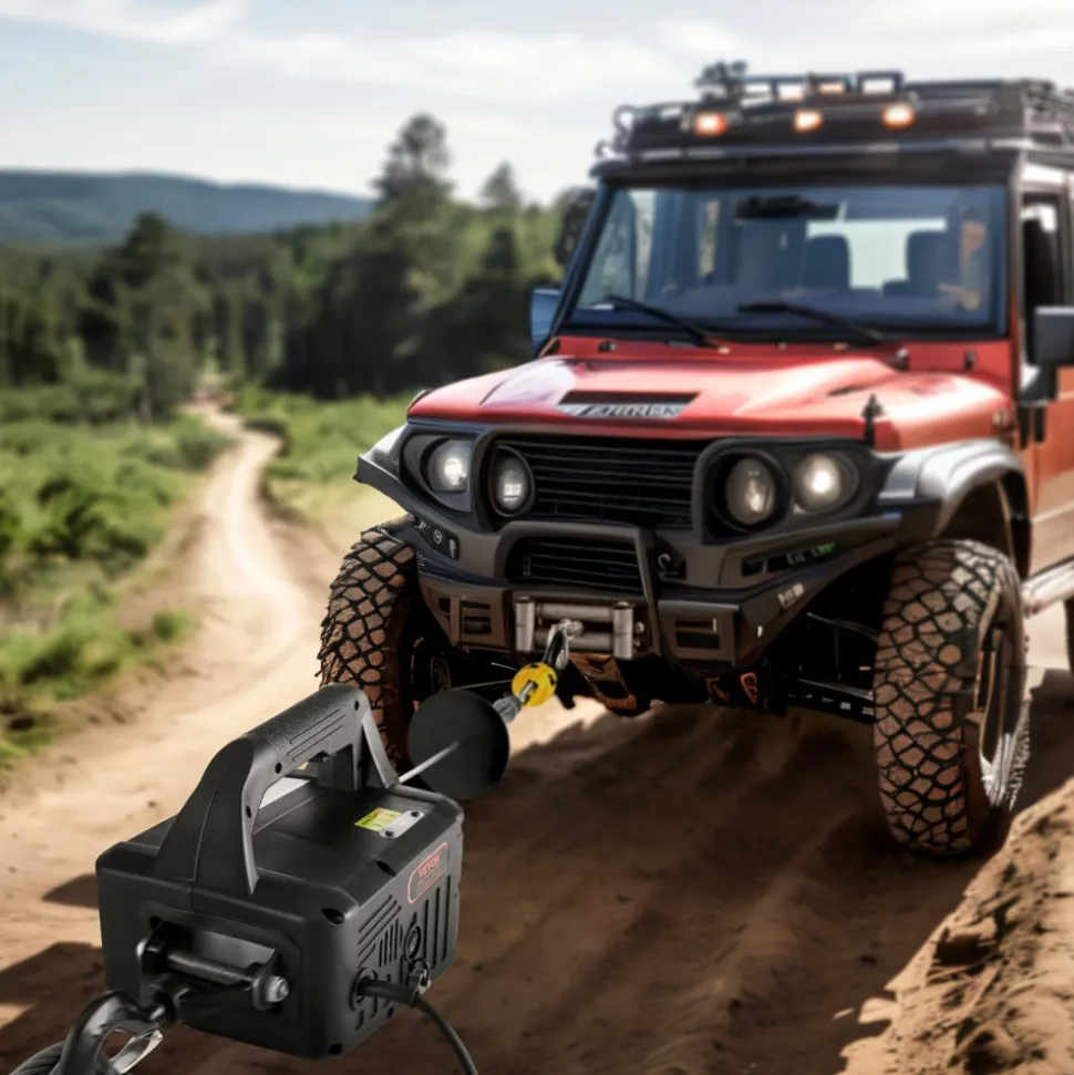 VEVOR 3-in-1 Electric Hoist Winch, 1100lbs 1500W Portable Power Winch Crane, 110V/120V 22.9 ft Lifting Height, 13 ft/min with Manual, Wired and Wireless Remote Control, Overload Protection