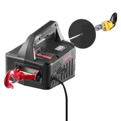 VEVOR 2-in-1 Electric Hoist Winch, 1100 lbs Capacity, 1500W Portable Power Winch Crane, 25 ft Lifting Height, 16.4 ft/min with Manual and Wireless Remote Control for Factory, Warehouss, Garage
