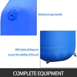 VEVOR Inflatable Arch, 15ft Hexagon Inflatable Arch, with Blower Inflatable Archway for Race Outdoor Advertising Commerce, Blue