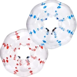 VEVOR Inflatable Bumper Balls 2-Pack, 4FT/1.2M Body Sumo Zorb Balls for Teen & Adult, 0.8mm Thick PVC Human Hamster Bubble Balls for Outdoor Team Gaming Play, Bumper Bopper Toys for Garden, Yard, Park