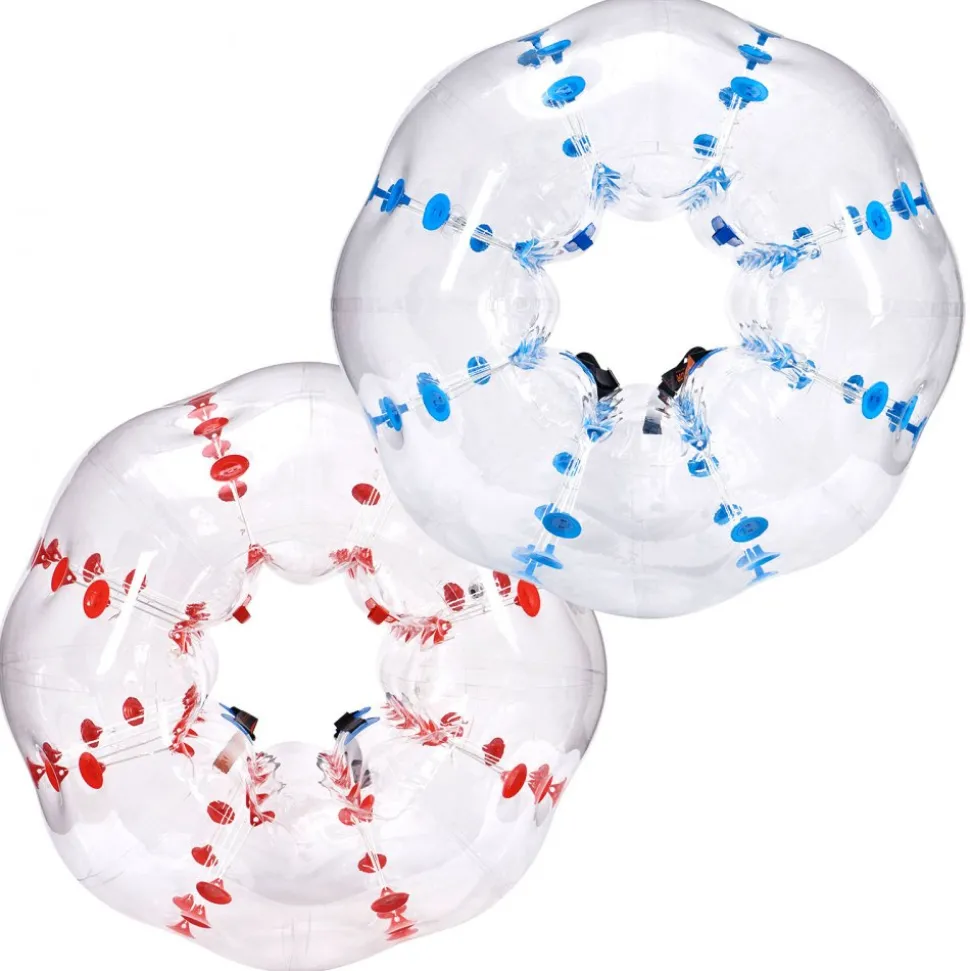 VEVOR Inflatable Bumper Balls 2-Pack, 4FT/1.2M Body Sumo Zorb Balls for Teen & Adult, 0.8mm Thick PVC Human Hamster Bubble Balls for Outdoor Team Gaming Play, Bumper Bopper Toys for Garden, Yard, Park