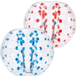 VEVOR Inflatable Bumper Balls 2-Pack, 4FT/1.2M Body Sumo Zorb Balls for Teen & Adult, 0.8mm Thick PVC Human Hamster Bubble Balls for Outdoor Team Gaming Play, Bumper Bopper Toys for Garden, Yard, Park