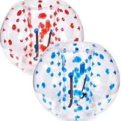 VEVOR Inflatable Bumper Balls 2-Pack, 4FT/1.2M Body Sumo Zorb Balls for Teen & Adult, 0.8mm Thick PVC Human Hamster Bubble Balls for Outdoor Team Gaming Play, Bumper Bopper Toys for Garden, Yard, Park
