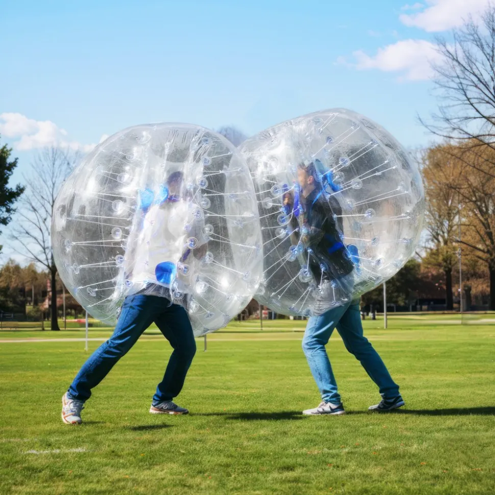 VEVOR Inflatable Bumper Ball 1-Pack, 4FT/1.2M Body Sumo Zorb Balls for Teen & Adult, 0.8mm Thick PVC Human Hamster Bubble Balls for Outdoor Team Gaming Play, Bumper Bopper Toys for Garden, Yard, Park