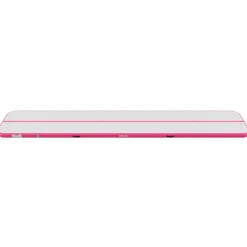 VEVOR Inflatable Gymnastics Air Mat 20 ft Training Mats w/ Electric Pump, 4 inches Thick Sturdy Tumble Track, Tumbling Mat for Home Use/Gym/Outdoor/Yoga/Cheerleading/Beach/Park/Water, Pink
