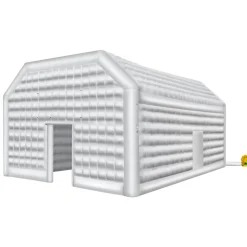 VEVOR Inflatable Nightclub, 26.2 x 19.7 x 13.1 Ft, Blow up Party Tent with 1100W Blower, Large Inflatable Night Club Tent for Adults, Easy Setup Inflatable House Air Cube for Wedding Birthday White