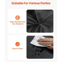 VEVOR Inflatable Nightclub, 19.7 x 16.4 x 12 ft Inflatable Party Tent with 680W Blower & Sandbag, Ventilated Blow up Night Club with 2 Windows, Air Cube House for Event Birthday Wedding Party