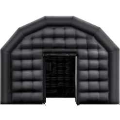 VEVOR Inflatable Nightclub, 19.7 x 16.4 x 12 ft Inflatable Party Tent with 680W Blower & Sandbag, Ventilated Blow up Night Club with 2 Windows, Air Cube House for Event Birthday Wedding Party