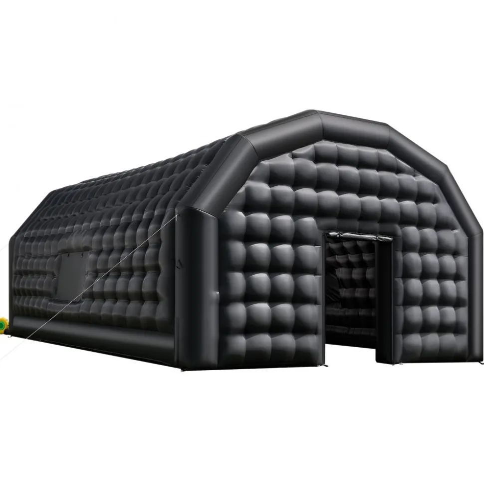 VEVOR Inflatable Nightclub, 29.5 x 19.7 x 13.1 ft Inflatable Party Tent with 1100W Blower & Sandbag, Ventilated Blow up Night Club with 2 Windows, Air Cube House for Event Birthday Wedding Party