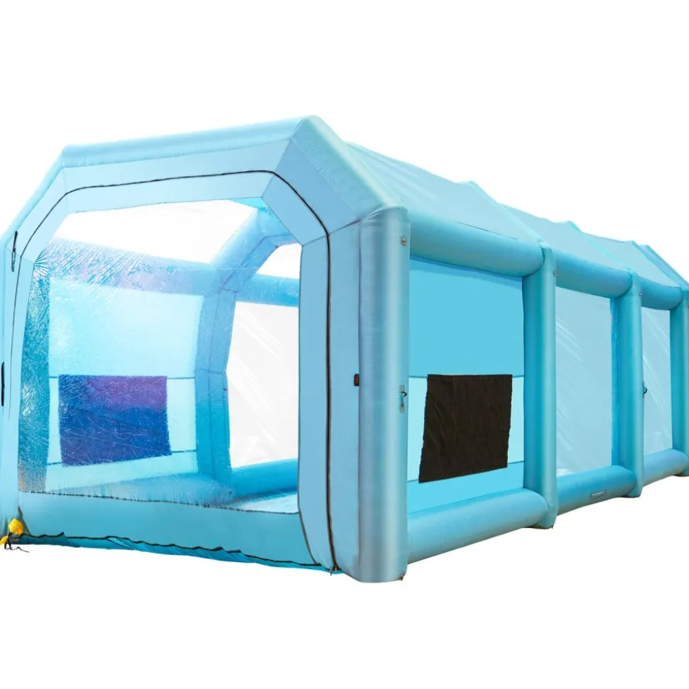VEVOR Inflatable Paint Booth, 13x10x9ft Inflatable Spray Booth, 950W High Powerful Blower Spray Booth Tent, Car Paint Tent Air Filter System for Car Parking Tent Workstation Motorcycle Garage