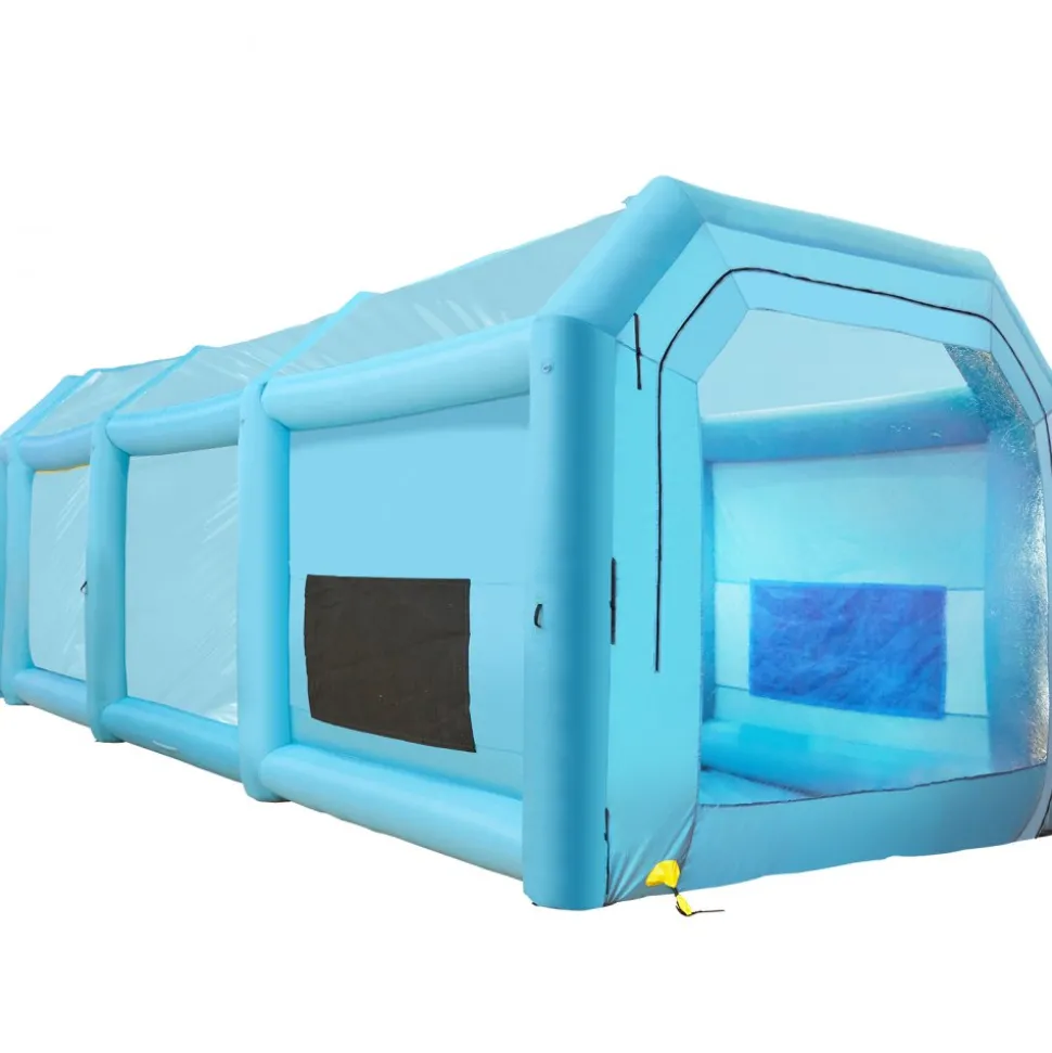 VEVOR Inflatable Paint Booth, 13x10x9ft Inflatable Spray Booth, 950W High Powerful Blower Spray Booth Tent, Car Paint Tent Air Filter System for Car Parking Tent Workstation Motorcycle Garage