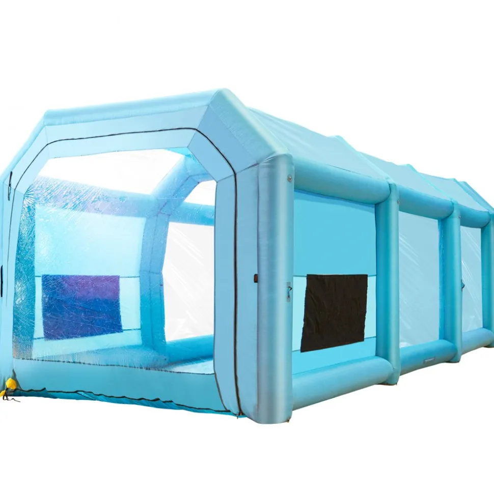 VEVOR Inflatable Paint Booth, 13x10x9ft Inflatable Spray Booth, 950W High Powerful Blower Spray Booth Tent, Car Paint Tent Air Filter System for Car Parking Tent Workstation Motorcycle Garage
