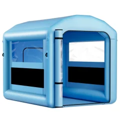 VEVOR Inflatable Paint Booth, 9.84 x 8.2 x 8.2 ft, Inflatable Spray Booth with 550W Powerful Blower and Air Filter System, Round Roof with Light Hook, for Painting Bicycle, Motorcycle, and Furniture