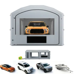 VEVOR Inflatable Paint Booth 39x16.4x13ft, Inflatable booth with 2 Blowers, Inflatable Spray Booth with Filter System, Portable Car Paint Booth for Car Parking Tent Workstation