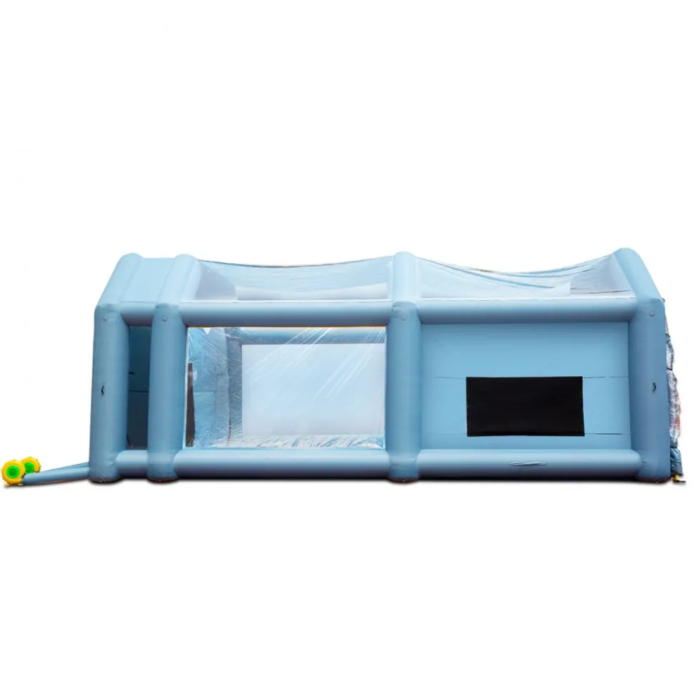 VEVOR Inflatable Paint Booth, 33x20x13ft Inflatable Spray Booth, High Powerful 950W+1100W Blowers Spray Booth Tent, Car Paint Tent Air Filter System for Car Parking Tent Workstation Motorcycle Garage