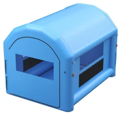 VEVOR Inflatable Paint Booth, 13 x 10 x 9 ft, Portable Spray Booth with 750W Powerful Blower and Large Filter Cotton, Arched Roof Blow Up Painting Tent for Bike, Motorcycle, and Furniture, Blue