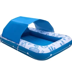 VEVOR Inflatable Pool Float with UPF 50+ Canopy, 82