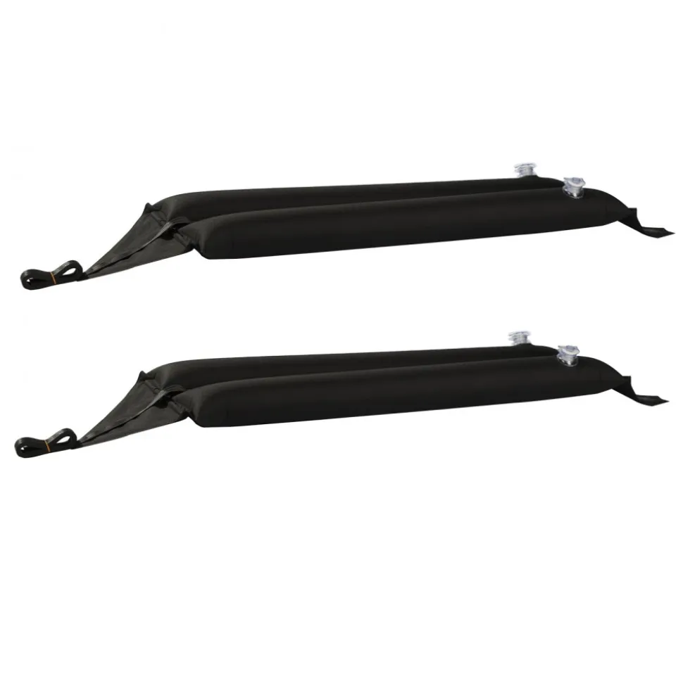 VEVOR Inflatable Soft Roof Rack Bars, 37.6-Inch Universal Car Roof Rack Pads, 88LBS Loading Luggage Kayak Carrier with 2 Tie-Down Straps & Ropes, Hand Air Pump, Storage Bag for Canoes Surfboards SUPs