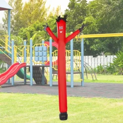VEVOR Inflatable Tube Man Set, 6 ft Tall, Wacky Waving Inflatable Dancing Tube Guy with 1/15 HP Blower, PP Shell IPX3 Waterproof Blower Fan, for Outdoor Advertising Business Store Party