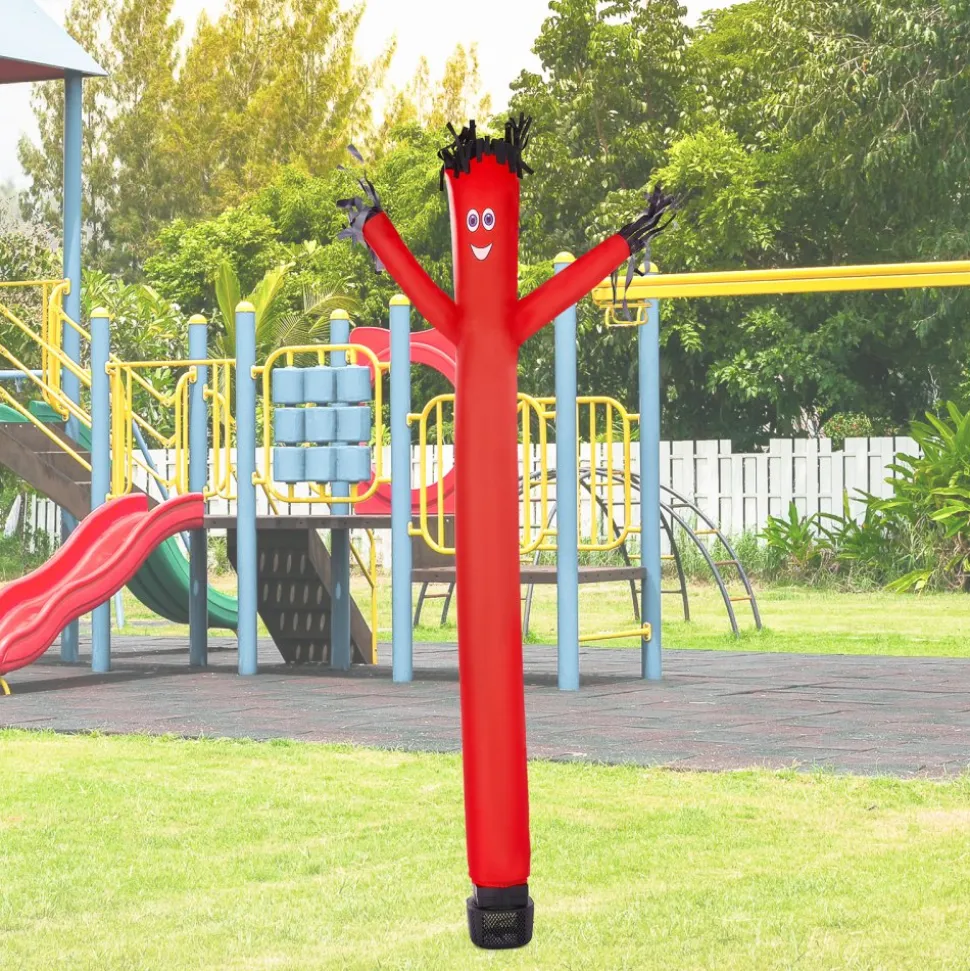 VEVOR Inflatable Tube Man Set, 6 ft Tall, Wacky Waving Inflatable Dancing Tube Guy with 1/15 HP Blower, PP Shell IPX3 Waterproof Blower Fan, for Outdoor Advertising Business Store Party
