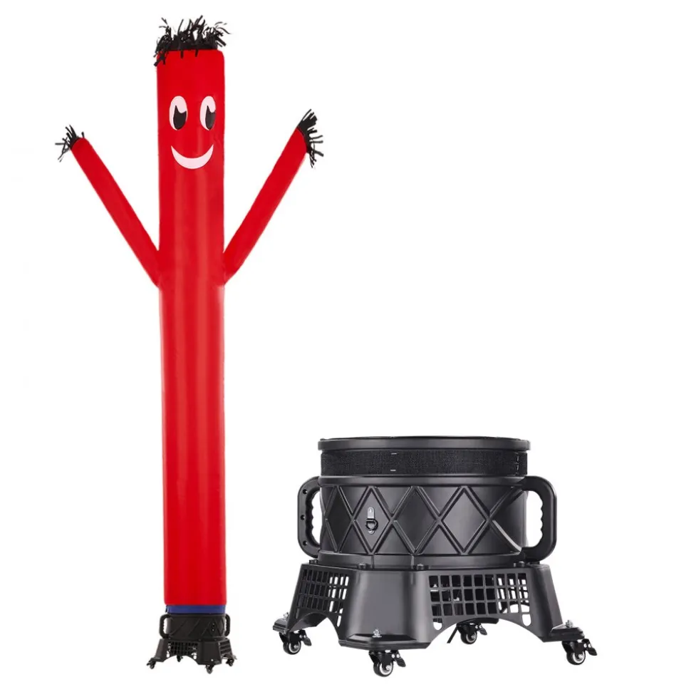 VEVOR Inflatable Tube Man Set, 20 ft Tall, Wacky Waving Inflatable Dancing Tube Guy with 1 HP Blower, PP Shell IPX3 Waterproof Blower Fan, for Outdoor Advertising Business Store Party
