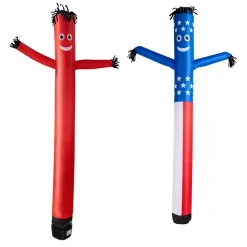 VEVOR Inflatable Tube Man with Blower, 8 ft Tall, Wacky Waving Wind Flying Inflatable Dancing Tube Guy with 1/15 HP IPX3 Waterproof Blower Fan, for Outdoor Advertising Business Store Party Decoration