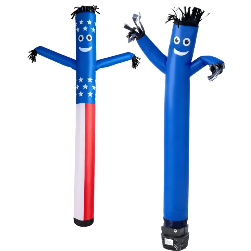 VEVOR Inflatable Tube Man with Blower, 6 ft Tall, Wacky Waving Wind Flying Inflatable Dancing Tube Guy with 1/15 HP IPX3 Waterproof Blower Fan, for Outdoor Advertising Business Store Party Decoration
