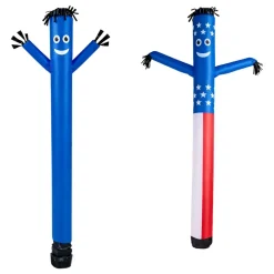 VEVOR Inflatable Tube Man with Blower, 6 ft Tall, Wacky Waving Wind Flying Inflatable Dancing Tube Guy with 1/15 HP IPX3 Waterproof Blower Fan, for Outdoor Advertising Business Store Party Decoration
