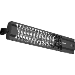 VEVOR Infrared Heater 1500W Electric Space Heater for Outdoor Use Black, Remote, Panel & Side Switch Control, Cold-Rolled Steel, Easy Installation, Even Warmth for Patios, Backyards, Balconies