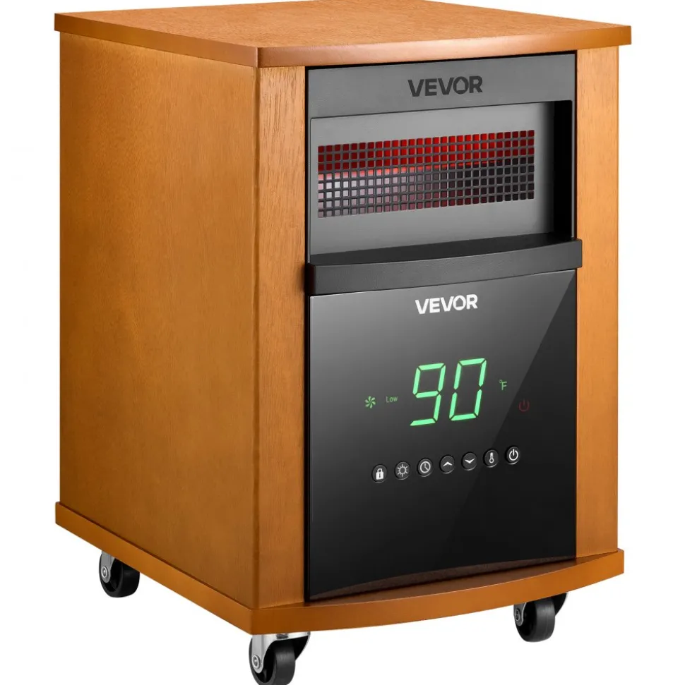 VEVOR Infrared Heater, 1500W Electric Space Heater with Remote Control, 2 Speeds & Easy Operate, Indoor/Outdoor for Patio Bedroom,Studio,Porch,Dining Room,Studio