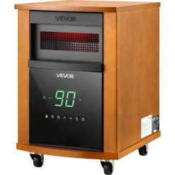 VEVOR Infrared Heater, 1500W Electric Space Heater with Remote Control, 2 Speeds & Easy Operate, Indoor/Outdoor for Patio Bedroom,Studio,Porch,Dining Room,Studio